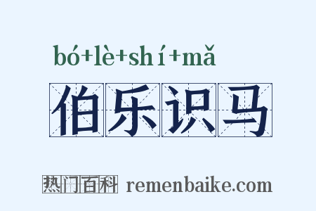 伯乐识马是什么意思的图片